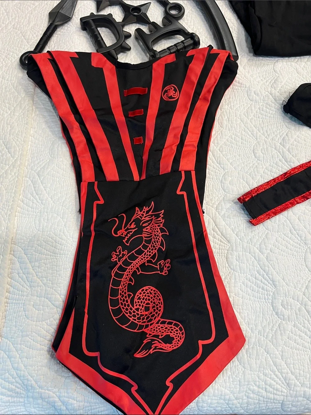 Kids Ninja Costume - Black & Red